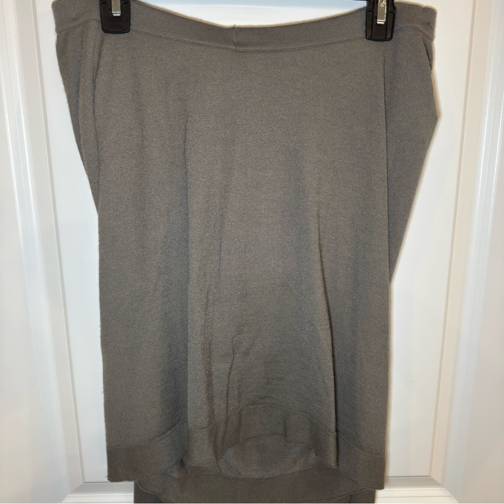 Rick Owens Gonna In Maglia Double Boner Pillar Dark Dust Skirt - Picture 11 of 16